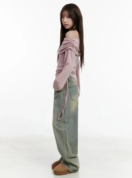 striped-off-shoulder-shirred-top-ij516