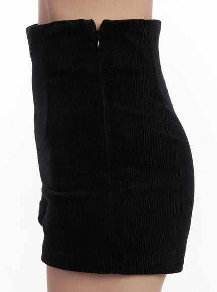 High-Waisted Corduroy Shorts CN528