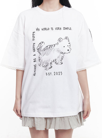 lace-graphic-oversize-t-shirt-cy526