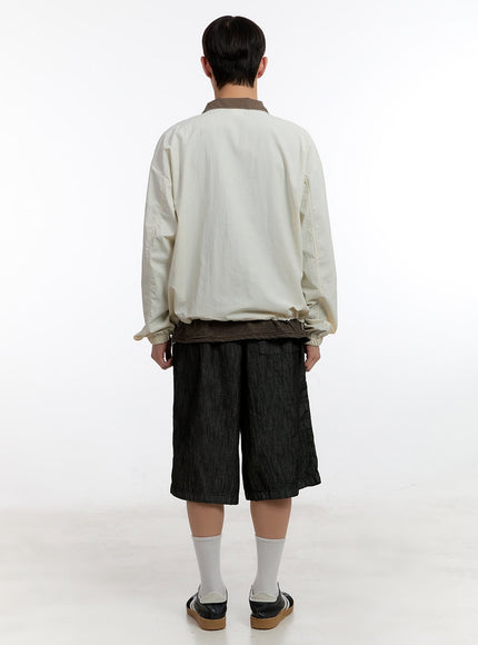 Men's Two-Tone Anorak Jacket IA507