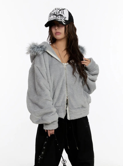 faux-fur-fleece-zip-up-hoodie-cn527