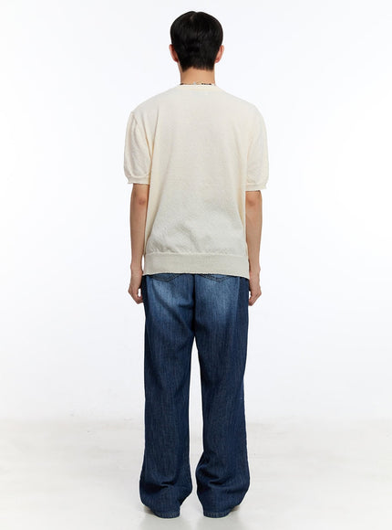 men-s-pintuck-denim-sweatpants-dark-blue-iy529