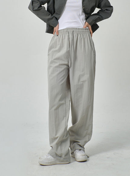 Pantalon de survêtement en nylon avec cordon de serrage IF315