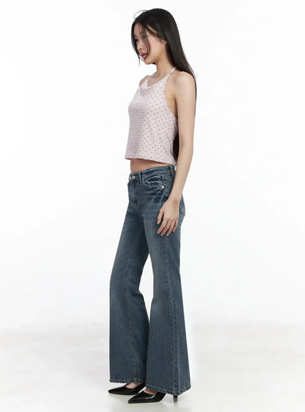 Polka Dot Halter Neck Top IM503