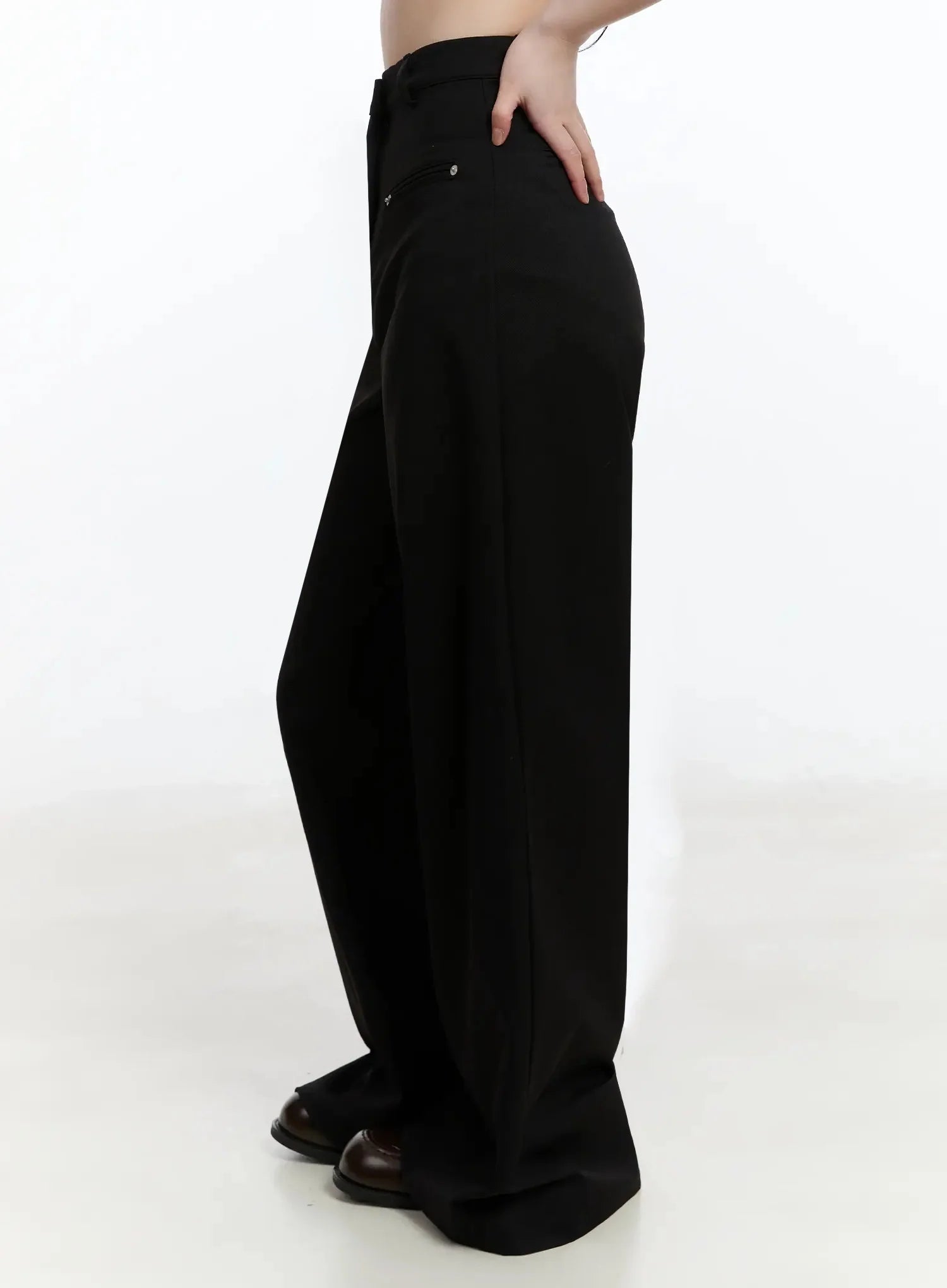 High-Waist Wide-Leg Pants IM513