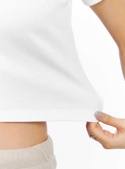 Cropped Slim-Fit Tee IA507