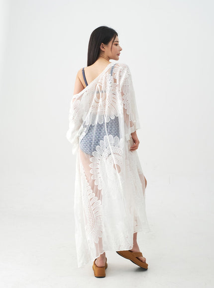 Sunflower Embroided Robe IJ13