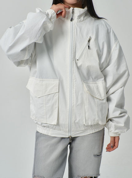 Oversized Zip-Up Jacket IF316