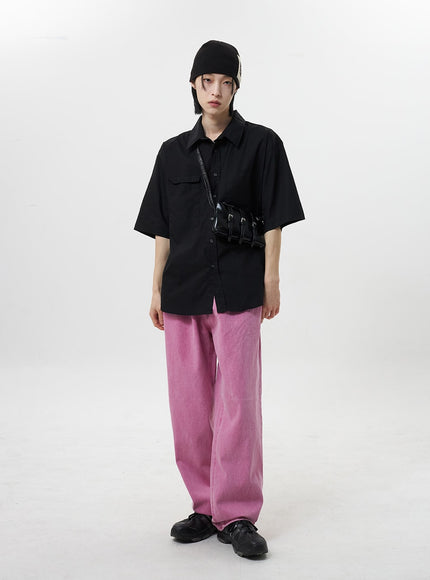 Wide Pink Pants Unisex CY319