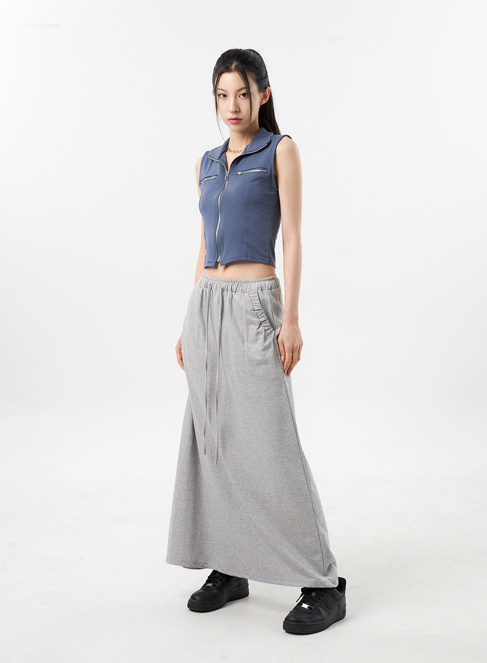 A-Line Maxi Sweat Skirt CU308