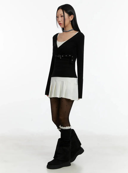 belted-wrap-long-sleeve-top-id525