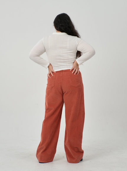 Plus Ruffle Bust Button Cropped Top ID20