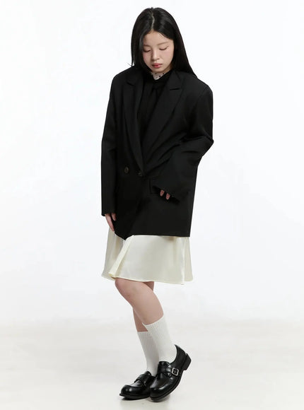Oversized Double-Button Blazer IM519