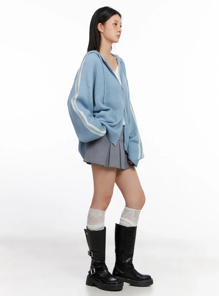 striped-sleeve-casual-hoodie-is515