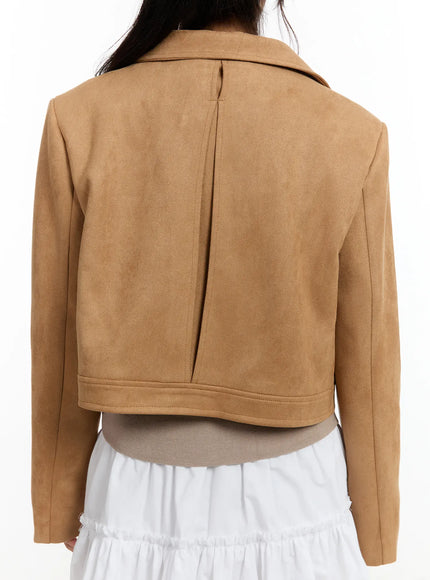 Chic Suede Zip-Up Jacket CM505