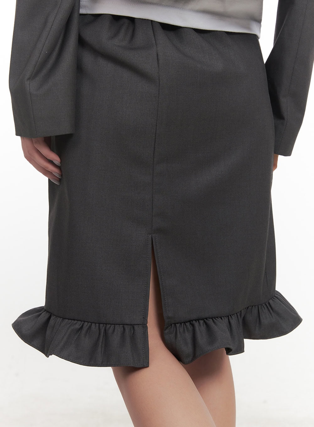 frill-straight-fit-midi-skirt-cf526