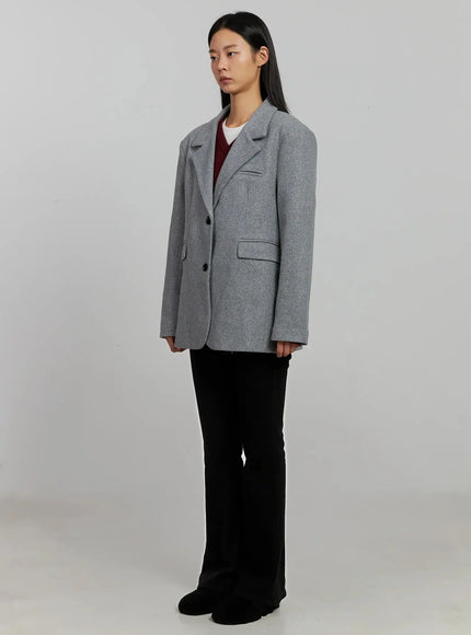 Classic Oversized Wool Jacket IJ505