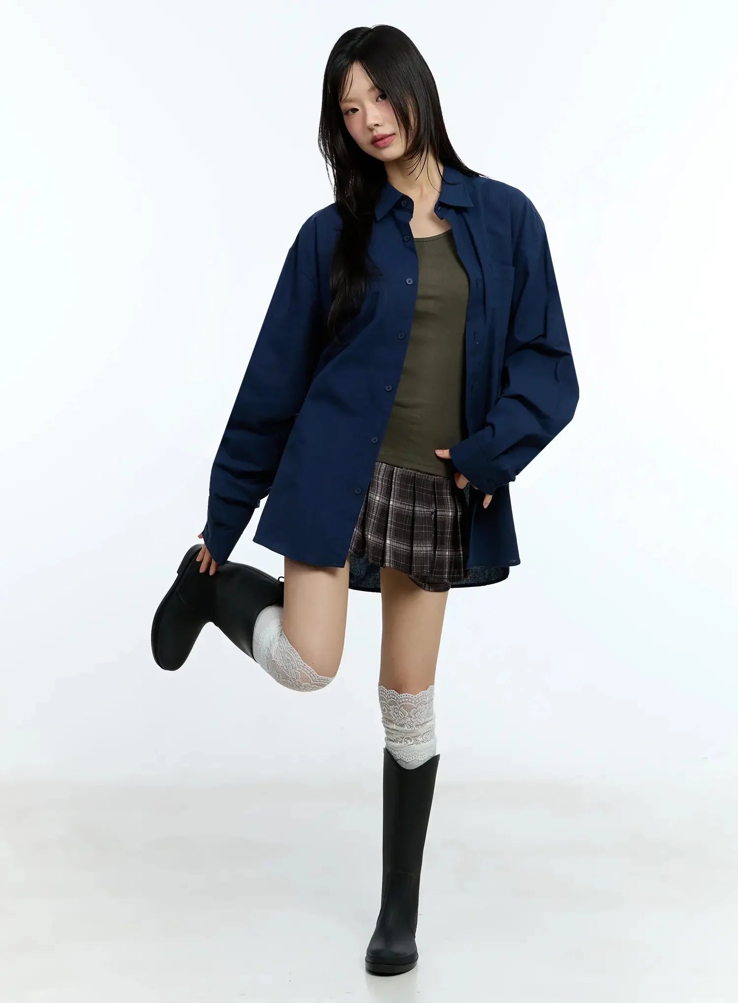 plaid-pleated-mini-skirt-iu524