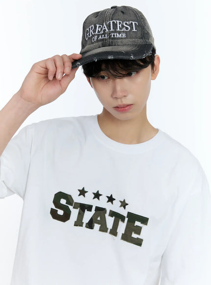 mens-distressed-denim-baseball-cap-il529 / Black