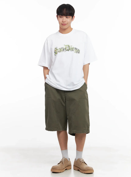 mens-camo-graphic-oversized-tee-iu518 / White