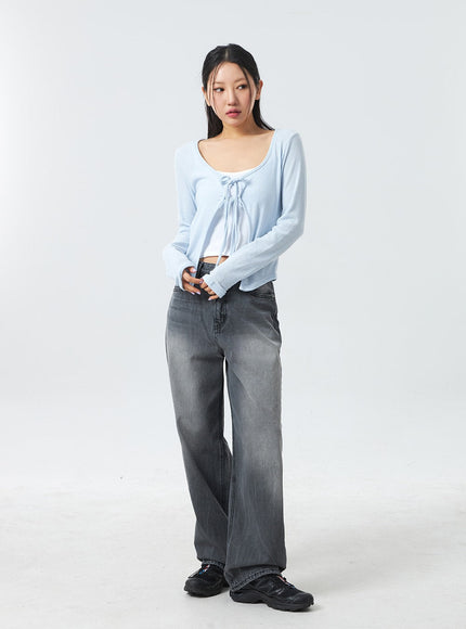 Low Rise Mid-Wash Jeans CM327