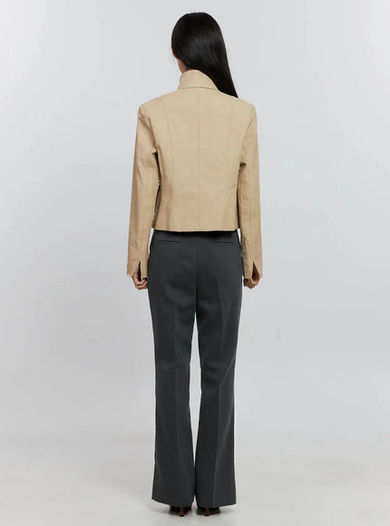 Biker Faux-Leather Jacket IS516