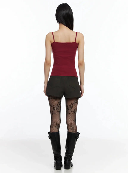 Studded Leather Shorts IM530