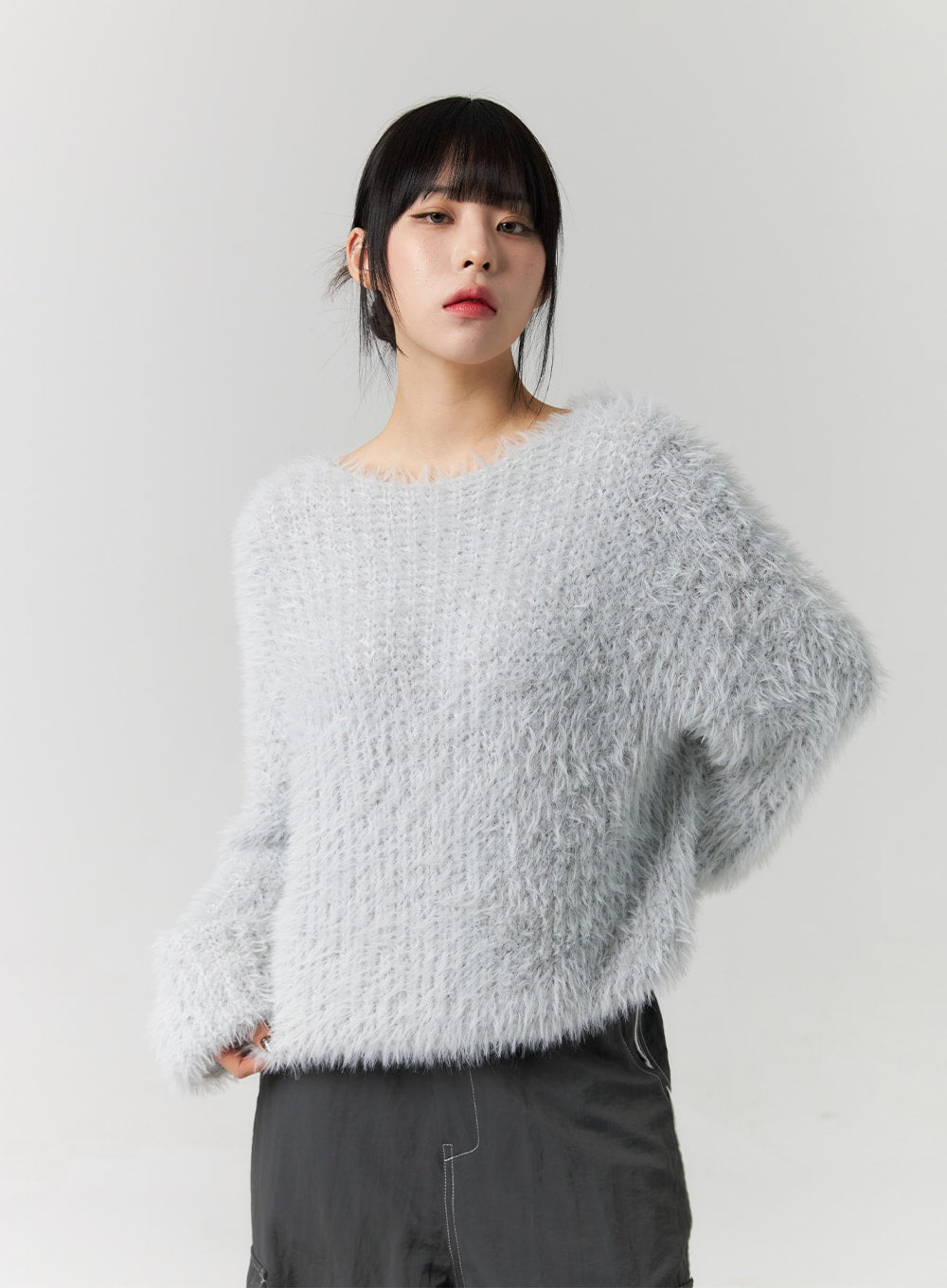 Fuzzy Knit Sweater CS313