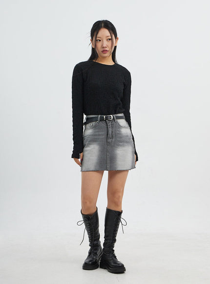 Crewneck Long Sleeve Top CJ318