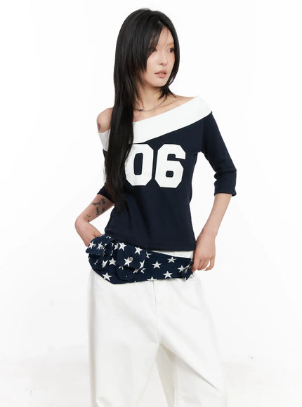 contrast-number-off-shoulder-tee-cl525