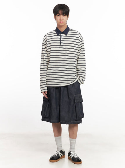 mens-striped-long-sleeve-polo-shirt-ia511
