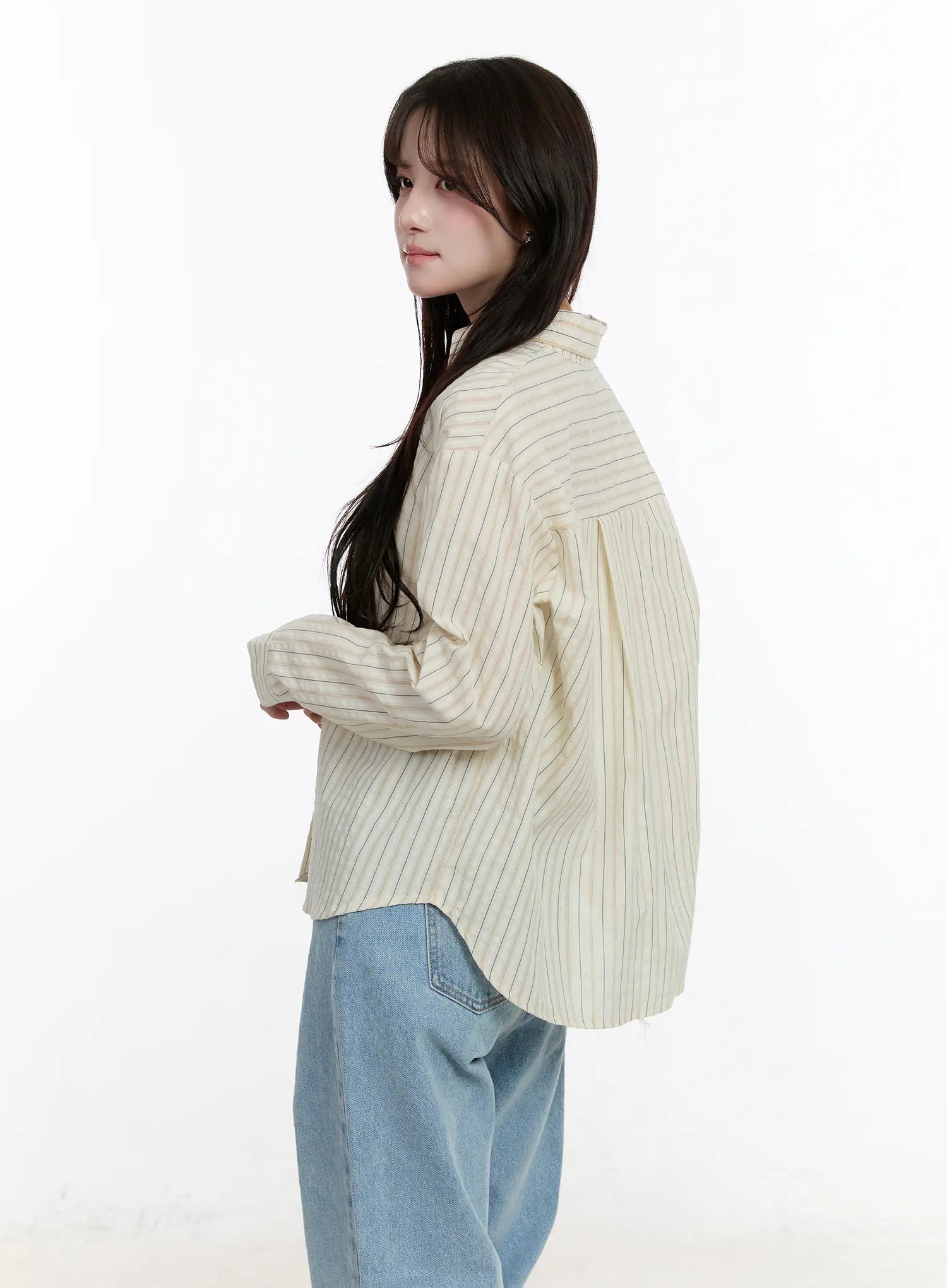 Striped Casual Long Sleeve Shirt CM510