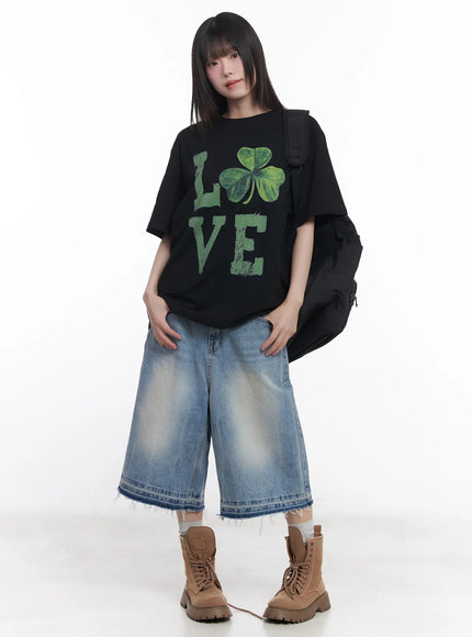 Light Wash Vintage Jorts CU519