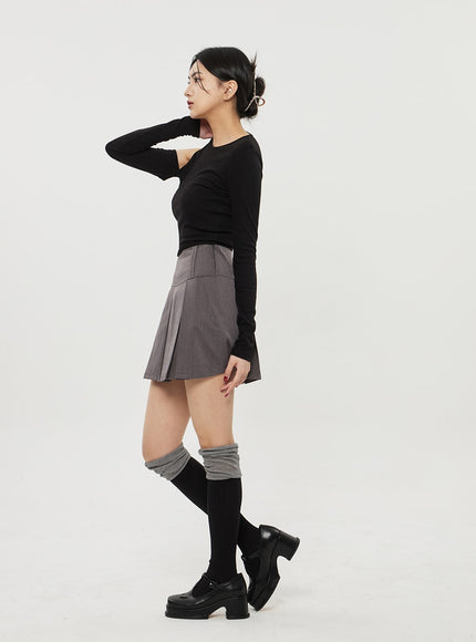 Pleated Mini Skirt BF314