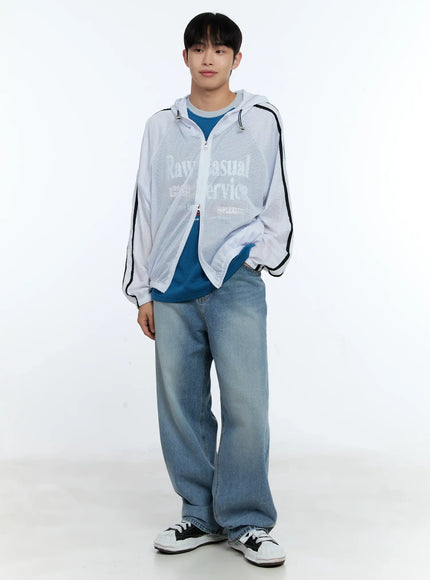 Men's Mesh Zip-Up Hoodie IG519