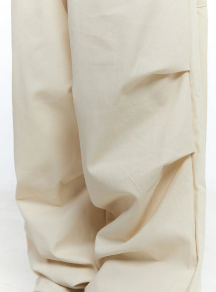 Oversized Pintuck Wide-Leg Pants CG507