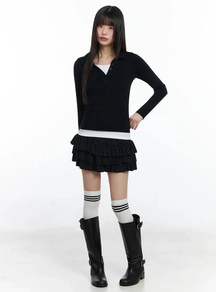 layered-collar-long-sleeve-top-if505