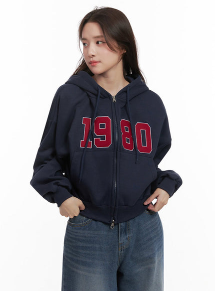 Casual Embroidered Hooded Crop Jacket IJ510