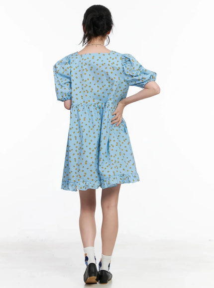puff-sleeve-mini-dress-iy511