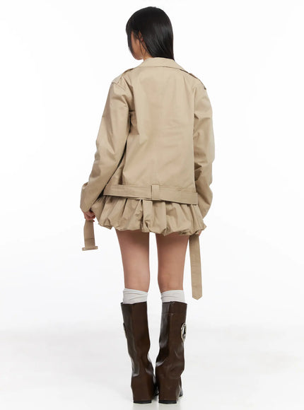 Oversized Belted Trench Jacket CF504