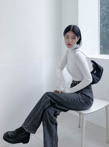 Rollkragenwärmer Crop Top CN08