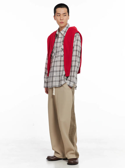 mens-side-plaid-drawstring-pants-ig529