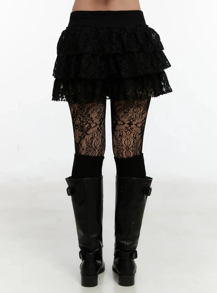 Lace Tiered Skirt ID525