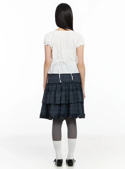 scoop-neck-button-placket-blouse-ia523