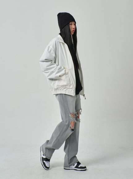Oversized Zip-Up Jacket IF316