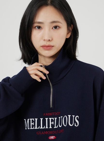 Oversized Half Zip-Up OF316