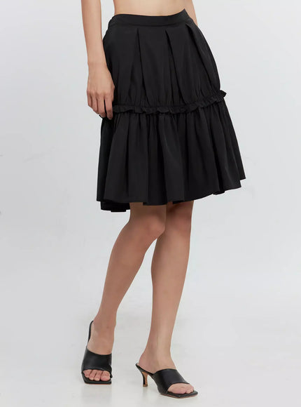 pleated-nylon-midi-skirt-is516