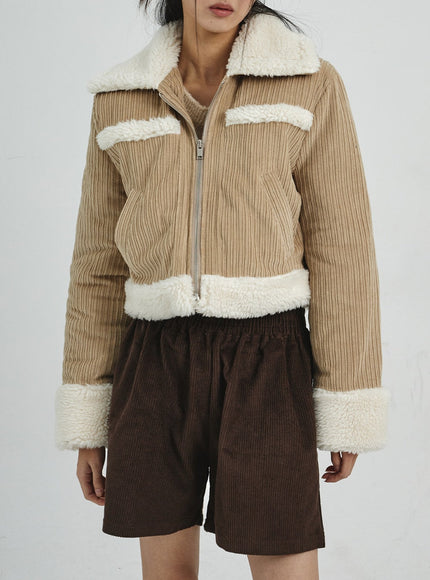 Corduroy Wide Shorts CD07