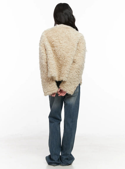 Oversized Faux Fur Jacket CN510