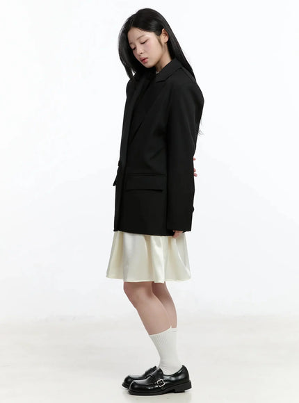 Oversized Double-Button Blazer IM519